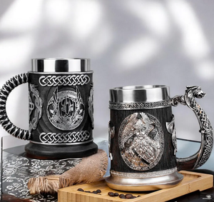 Viking Drinking <b>Mugs</b>, Anniversary Gift, Husband Gifts, Couples Gift, Christmas Gifts - Product Image 1