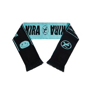 Bufanda larga de invierno ecológica de punto de lana acrílica 100%, logotipo personalizado, hilo sólido dibujado a mano, accesorios de retención de calor teñidos - Product Image 5