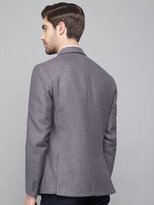 เสื้อเบลเซอร์ลำลองสีเทาอ่อนคุณภาพเยี่ยมสำหรับผู้ชาย เหมาะสำหรับใส่ทำงานในฤดูใบไม้ผลิและฤดูใบไม้ร่วง หรือใส่ในชีวิตประจำวัน มีจำหน่ายในราคาที่ดีที่สุด - Product Image 3