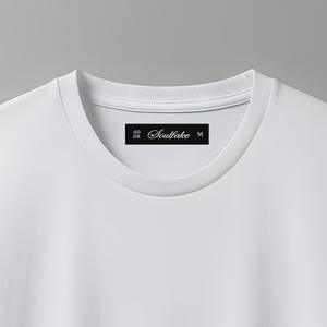 Étiquettes tissées sur mesure de qualité supérieure, découpées au laser, avec pli d'extrémité, pour vêtements, lavables, avec le logo de votre entreprise - Product Image 2