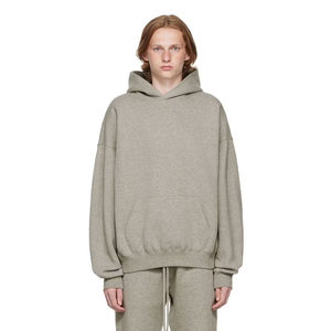 Sudadera con Capucha Unisex Personalizada al por Mayor con Logotipo, 100% Algodón, Gruesa, Lisa, con Hombros Caídos, Sin Cordones - Product Image 2