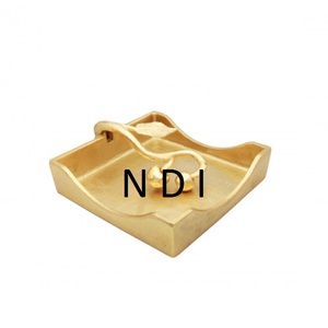 ที่ใส่กระดาษทิชชูทรงสี่เหลี่ยมผืนผ้าคุณภาพสูงเคลือบทอง พร้อมกล่องใส่กระดาษเช็ดปากแบบออกแบบเองสำหรับงานแต่งงาน - Product Image 3