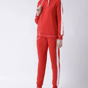 Conjunto Deportivo de Dos Piezas con Capucha para Mujer, para Uso Diario, Correr, Hacer Ejercicio, Suave, Ecológico, Estilo Urbano, Invierno, 100% Algodón Felpa - Product Image 2