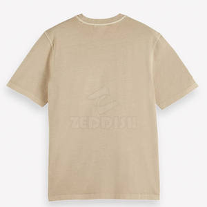 Camiseta de algodón 100% para hombre Patrón sólido antiarrugas único Tejido de punto de alta calidad Mejor precio Venta en línea - Product Image 6