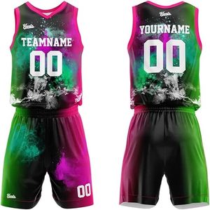 Uniforme de basket-ball unisexe personnalisé en gros, respirant, à séchage rapide, pour entraînement et matchs, en tissu mesh. - Product Image 2