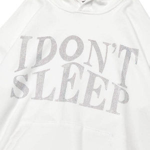 Haute qualité hommes vêtements Streetwear Hip Hop acide lavage strass à capuche personnalisé soleil délavé surdimensionné pull hommes sweats à capuche - Product Image 2