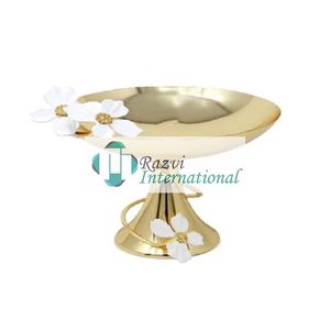 Cuenco triturado chapado en oro de alta calidad de acero inoxidable de Metal, decoración de nuevo diseño, cuencos de diseño de lujo de la mejor calidad - Product Image 4