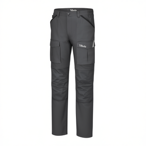 Pantalons de travail 100% coton extensible pour garçons, confortables et durables - Product Image 2