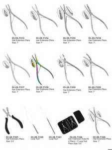 Juego de alicates para el cabello profesional con estilo moderno, herramientas para extensiones de cabello, herramientas para extensiones de cabello - Product Image 2