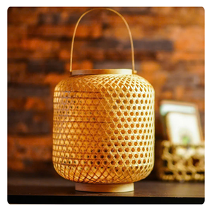 TOP QUALITY! <b>BAMBOO</b> <b>LANTERNS</b> WITH REMOTE CONTROL - MODERN CONVENIENCE for YOUR HOME - Product Image 2