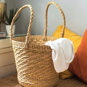 Venta al por mayor Tienphong verano hecho a mano tejido Kauna agua Jacinto marketing cesta regalo perfecto para mujeres niñas mamá - Product Image 2