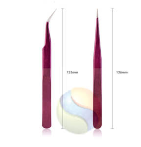 Pinces à cils volumineuses de qualité supérieure, logo personnalisé, acier inoxydable de haute précision, outil d'extension de cils, cils volumineux professionnels - Product Image 5