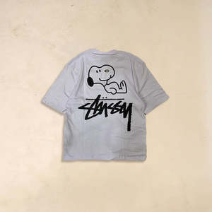 Camiseta de Hombre de Algodón Blanco de Manga Corta Oversize con Estampado Serigrafiado, 240gsm/300gsm, Patrón Sólido - Product Image 2