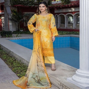 Diseñadores paquistaníes Salwar Kameez Dr Haris Vol SAMAR Conjunto de Kurta indio para mujer Traje de mujer Trajes y vestidos paquistaníes elegantes - Product Image 5