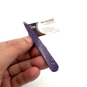Pinza para Cejas de Punta Inclinada Morada Oscura, Personalizable, de Acero Inoxidable Sostenible, Pinza para Depilación, Servicio OEM - Product Image 6