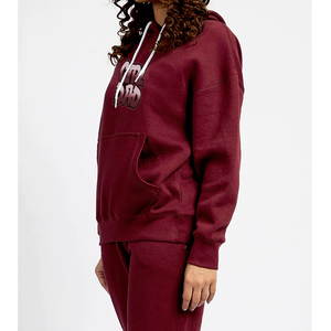 Venta caliente Streetwear Workout Women Pullover Hoodies Custom Logo Sudadera Oversize Mujer Crewneck Hoodie para niñas - Product Image 5