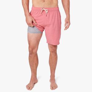 2025 pantalones cortos transpirables de algodón y poliéster con cintura elástica para exteriores con estampado de bordado personalizado para Hombres estilo de calle - Product Image 3