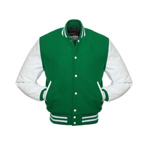 Personalizado Chenille bordado béisbol Varsity chaqueta manga lana Letterman chaqueta de cuero de invierno - Product Image 1