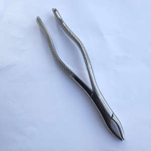 Fórceps dentales de acero inoxidable, herramientas de extracción canina central superior manual, Fig. #1, herramientas dentales de cirugía oral OEM/ODM - Product Image 1