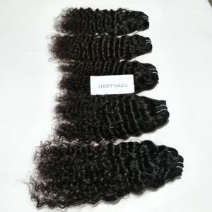 Extensiones de cabello Remy virgen crudo, paquetes de trama doble, sin enredos, sin desprendimiento, sin procesar, indio, estilos de ondas de agua profunda - Product Image 6