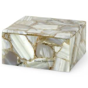 ที่ใส่กระดาษและกล่องกระดาษทิชชูทำจากหินอ่อนมีลวดลายน่าดึงดูดอุปกรณ์ตกแต่งโต๊ะโรงแรมและบ้าน - Product Image 1