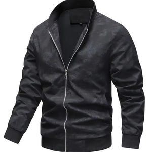 Chaqueta Bomber Personalizada con Logotipo en el Cuello, Logotipo Frontal, Ecológica, Reversible, de Alta Calidad, Talla Grande para Hombre - Precio al por Mayor - Product Image 1
