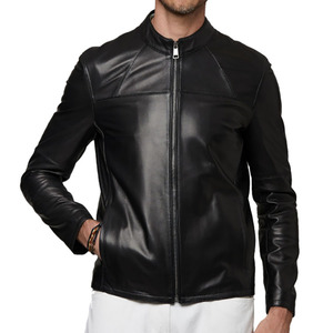 Chaqueta de cuero al por mayor de invierno para hombre de color personalizado para uso al aire libre disponible en precio al por mayor bajo - Product Image 1