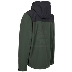 Men's High Street Windproof <b>Waterproof</b> Breathable Anti-UV Softshell <b>Jacket</b> Winter Hooded Front Logo Zipper Closure <b>Thin</b> Outdoor - Product Image 2