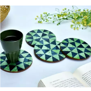 Home <b>Table</b> Decor New Color Shade Resin & Wooden Tea Cup Coaster For Home Hotel Restaurant Wedding Business Coaster/<b>Mats</b> Pads - Product Image 2