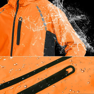 Marque privée Vestes coupe-vent pour hommes Design populaire avec col montant et tissu en toile Logo personnalisé Prix chaud - Product Image 5