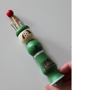 Elegante muñeca de madera Kits de ganchillo para ganchos de ganchillo tunecino Juego de tejer Kits para fabricante de joyas de cuentas Tejedora de carrete francés - Product Image 5