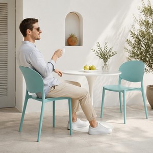 <span class=keywords><strong>Chaise</strong></span> de salle à manger moderne empilable en plastique monobloc, pour événements, banquets d'enfants, utilisation extérieure, hôtels et fêtes - Product Image 1
