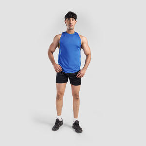 Bajo MOQ transpirable nuevo diseño hombres camiseta sin mangas para venta en línea última llegada Fitness ropa de alta calidad hombres camiseta sin mangas - Product Image 5