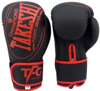 Guantes de Boxeo de Cuero Mate de Primera Calidad, TAKESHI FIGHT GEAR, Cierre de Gancho y Bucle, Absorción de Humedad, Cómodos y Completos