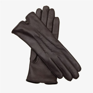 Gants en cuir imitation daim vintage pour homme, faible MOQ, personnalisés, rouges, chauds pour l'hiver, écologiques, imperméables, mode extérieure, 2026 - Product Image 5