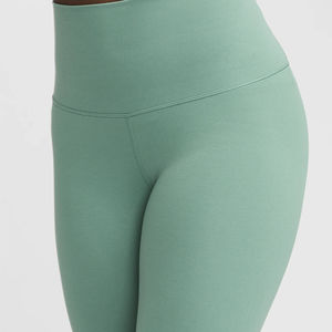 Ensembles de yoga décontractés pour femmes, personnalisés, 2 pièces, vêtements de sport et de fitness, motif uni, spandex/coton, respirant, écologique, de haute qualité - Product Image 4