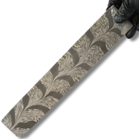 Couteau Bowie Drop Point de 12 pouces en acier Damas fait main sur mesure, qualité industrielle, manche noir, garantie 3 ans KNIVES
