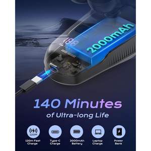 Rasoir Électrique Rechargeable USB pour Hommes, 7 Têtes Flottantes Rotatives, Affichage LED, Utilisation Humide/Sèche, IPX7, Toilettage Corporel - Product Image 6