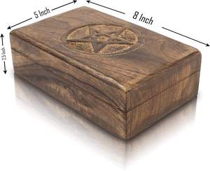 Nautical Handmade Polished Boxwood Jewelry Organizer Great Birthday Gift Ideas-Decorative Wooden Keepsake Treasure Chest Gift - Product Image 3