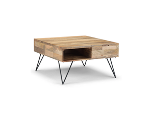 Mesa de Centro Moderna de Madera con Tapa Elevable y Estante de Almacenamiento, Diseño de Mediados de Siglo, Muebles para Sala de Estar, Hogar, Hotel y Restaurante - Product Image 2