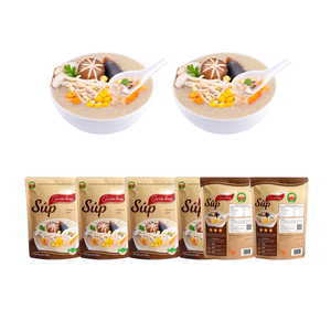 Sopa de Pollo con Champiñones Shiitake, Certificación ISO HACCP, Alimentos Nutritivos Listos para Comer, Sopa Instantánea MRE, Proveedor de Vietnam - Product Image 1