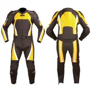 Combinaison de moto pour homme, moto en cuir véritable, deux pièces, combinaison de moto avec protection d'armure, vêtements de sport personnalisés - Product Image 6