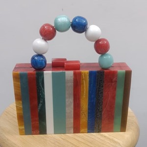 Main personnalisé résine soirée dame pochette ouverte diamant perles strass perle Offre Spéciale Style à la mode pour les mariages Golfe - Product Image 5