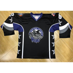 Embroidered Tackle Twill Ice Hockey Jerseys <b>Applique</b> Team Hockey Wear - Product Image 3