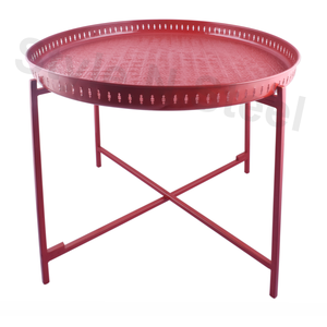 Mesa de Centro Moderna de Lujo, Mesa de Centro Plegable con Diseño de Placa Metálica y Colores Únicos para el Hogar, Oficina y Cocina - Product Image 3