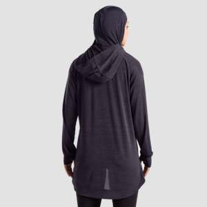 Aura Shield <b>Top</b> (Plum) Modest Sportswear with Elegant Plum Color Shield Design - Product Image 3