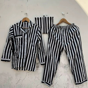 Conjunto de Pijama de Algodón Estampado para Mujer |   Conjunto de Pijama Transpirable para Dormir en Verano - Product Image 1