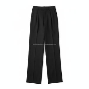 Pantalones Casuales de Pierna Ancha, Ligeros y de Diseño Moderno para Hombre, Estilo Coreano, Holgados, de Lona, Color Caqui, con Cintura Elástica - Product Image 4