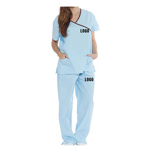 Uniforme Médico de Moda 2025, Traje de Enfermera Personalizado Tipo Jogger, Conjuntos de Uniformes Médicos para Hospital, Tejido de Punto - Product Image 1