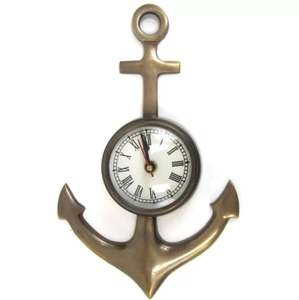 Antique gold elegant aluminum nautical <b>wall</b> <b>clock</b> for home office decor indoor decorative nautical desk <b>clock</b> bulk quantity 2025 - Product Image 1